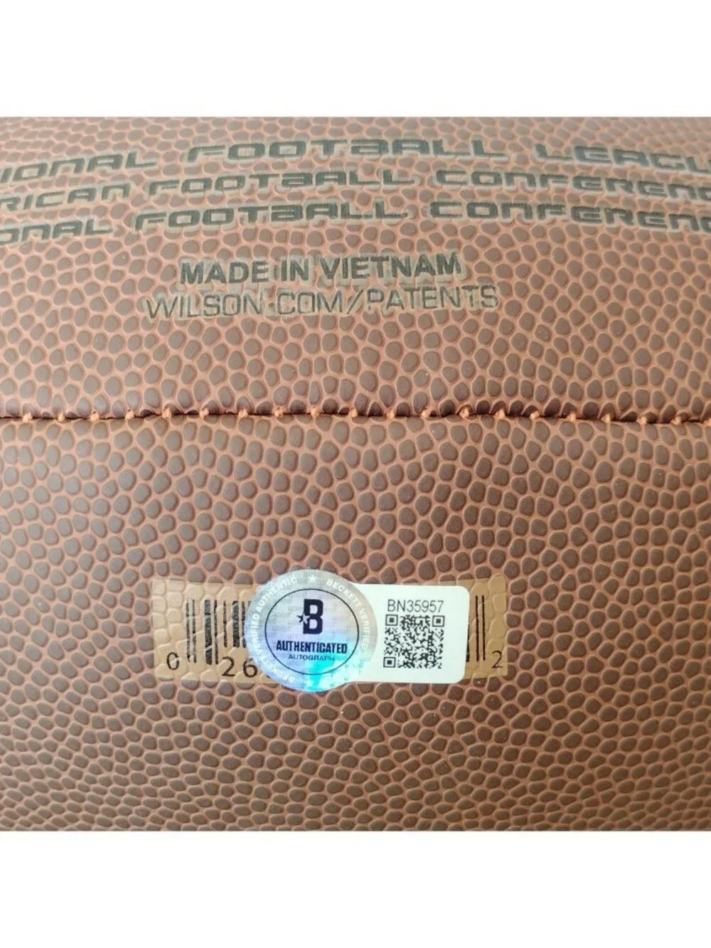Rachaad White Signed Wilson Football Tampa Bay Buccaneers BAS COA Proof